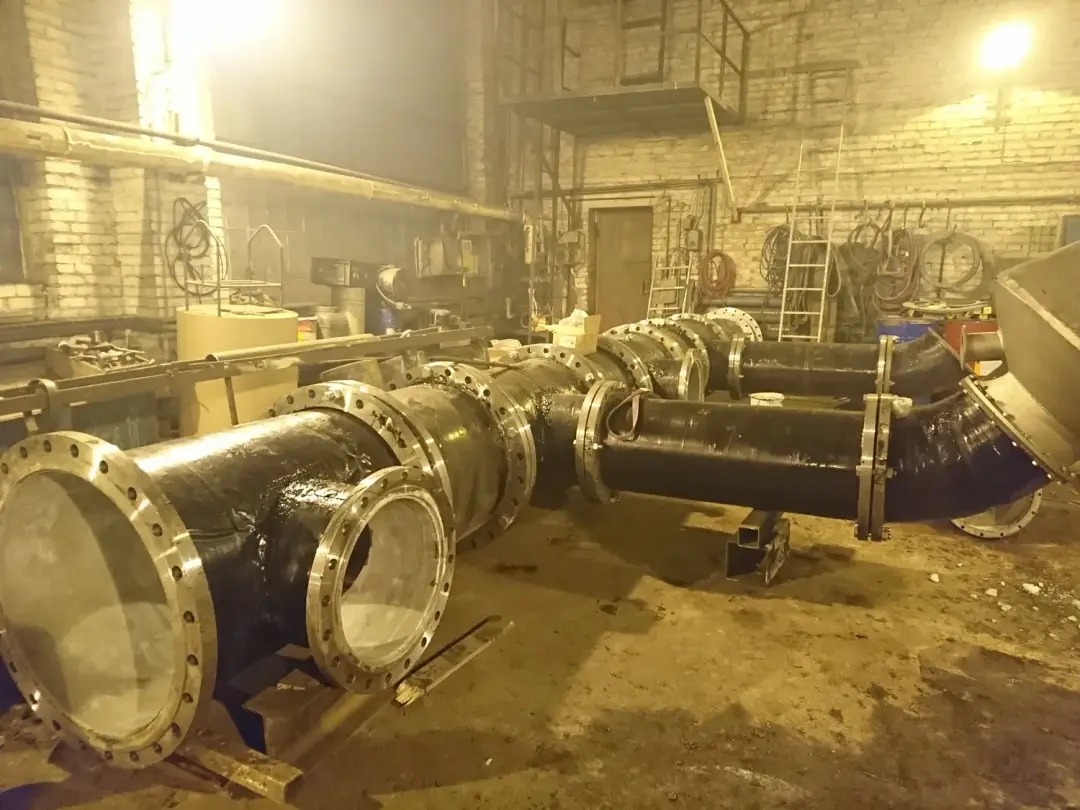Трубопровод и водозаборный оголовок в сборе
